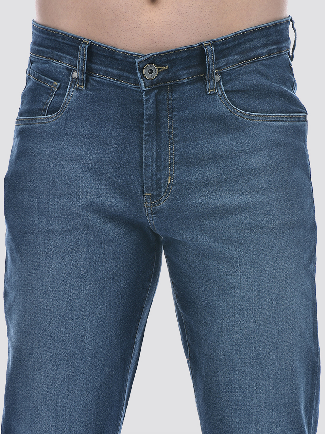 Numero Uno Men Solid Blue Jeans
